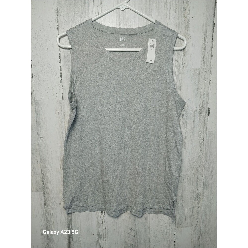 GAP Sleeveless Easy Tee Size Large Gray